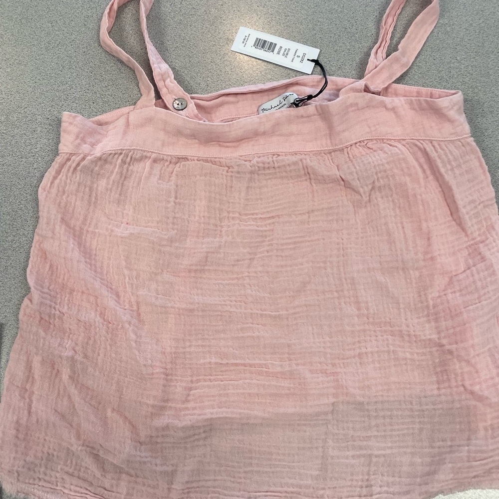Michael Stars Tamara Tank Rose Pink Small New with Tags